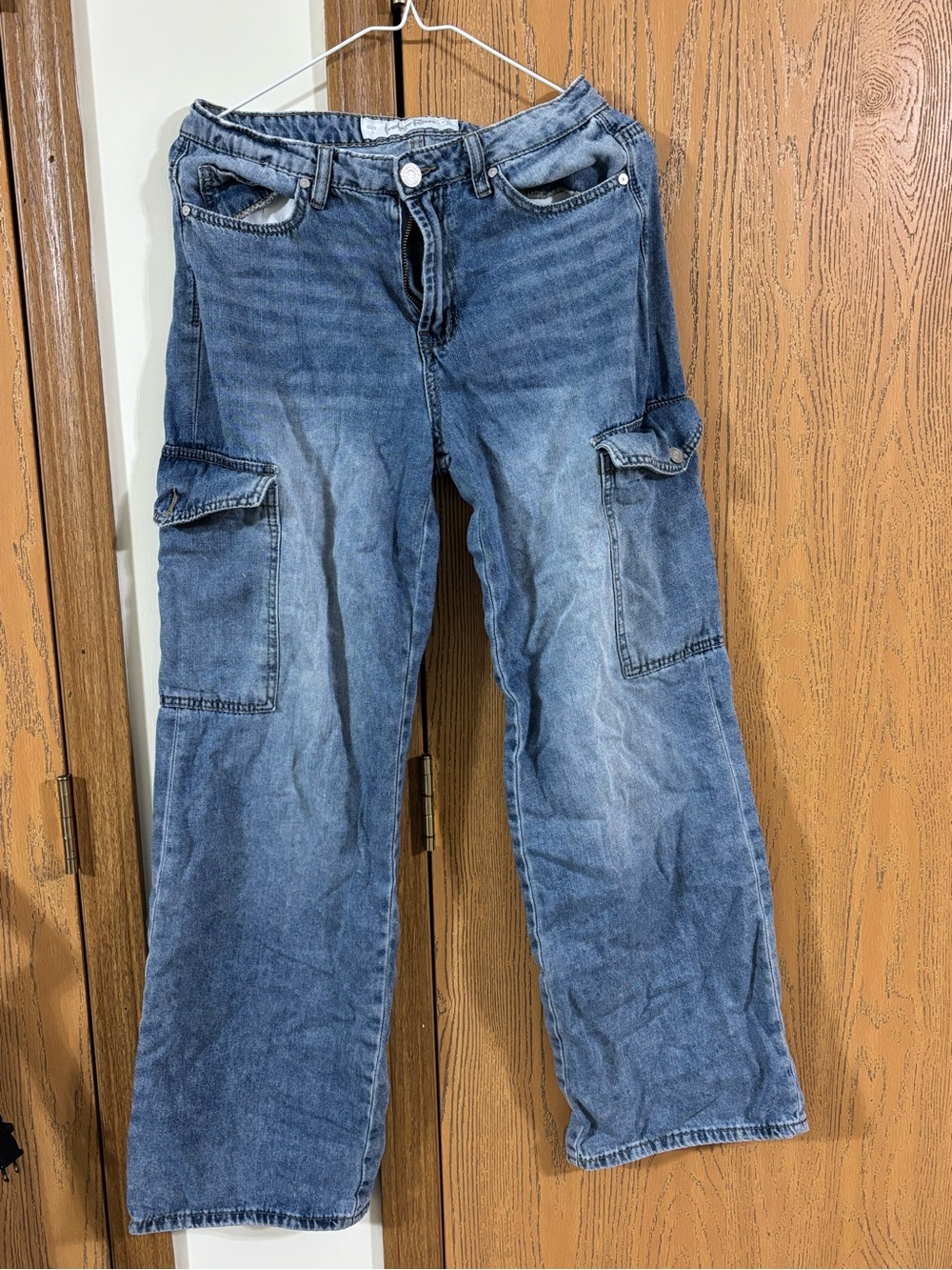 Indigo Rein Blue Cargo Jeans